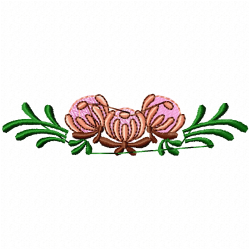 Flowers And Tree Embroidery Design 8